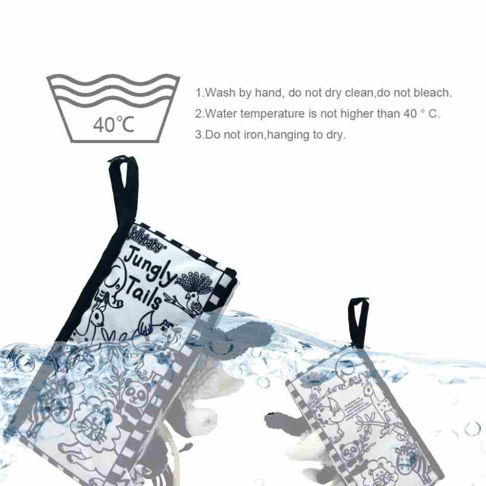 Black and White Soft Cloth Books for Babies Black and White Soft Cloth Books for Babies Toys