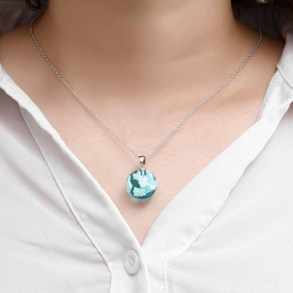 Blue Sky Cloud Resin Necklace Blue Sky Cloud Resin Necklace Accessories