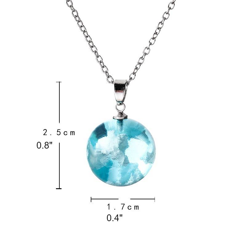 Blue Sky Cloud Resin Necklace Blue Sky Cloud Resin Necklace Accessories