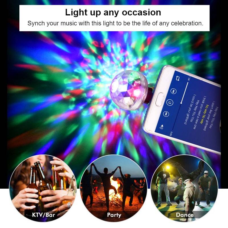 Mini USB Disco Light Mini USB Disco Light Phone Accessories