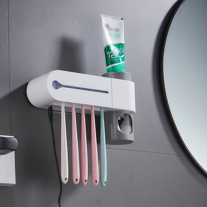 Toothbrush Holder With UV Sterilizer Toothbrush Holder With UV Sterilizer Home Goods