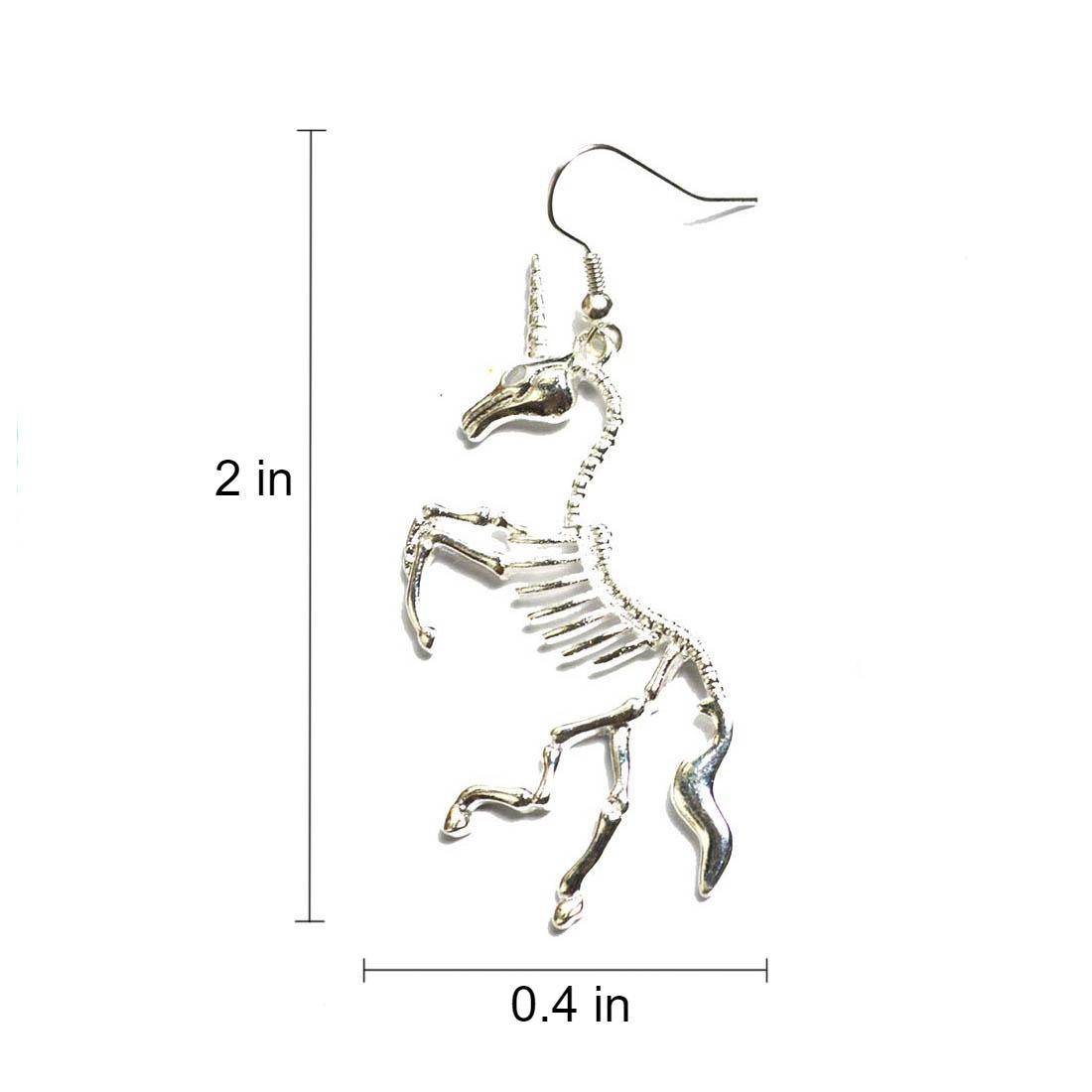 Unicorn Skeleton Earrings Unicorn Skeleton Earrings Accessories