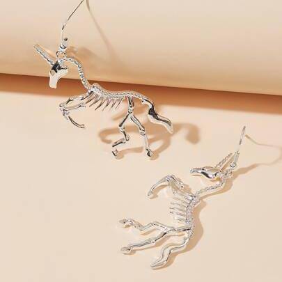 Unicorn Skeleton Earrings Unicorn Skeleton Earrings Accessories