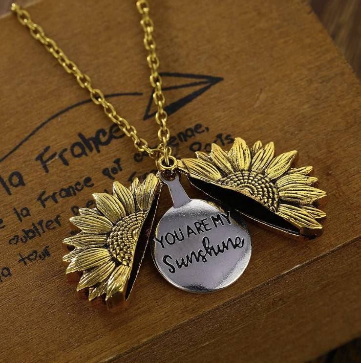 You Are My Sunshine Sunflower Pendant Necklace You Are My Sunshine Sunflower Pendant Necklace Accessories