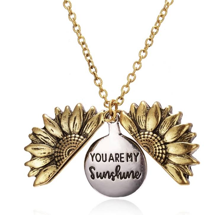 You Are My Sunshine Sunflower Pendant Necklace You Are My Sunshine Sunflower Pendant Necklace Accessories