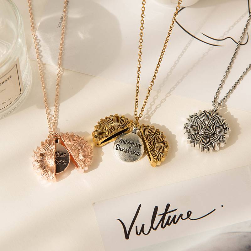 You Are My Sunshine Sunflower Pendant Necklace You Are My Sunshine Sunflower Pendant Necklace Accessories