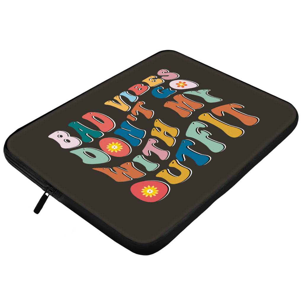 Bad Vibes MacBook Pro 14″ Sleeve – Cool Design Laptop Sleeve – Themed MacBook Sleeve Bad Vibes MacBook Pro 14