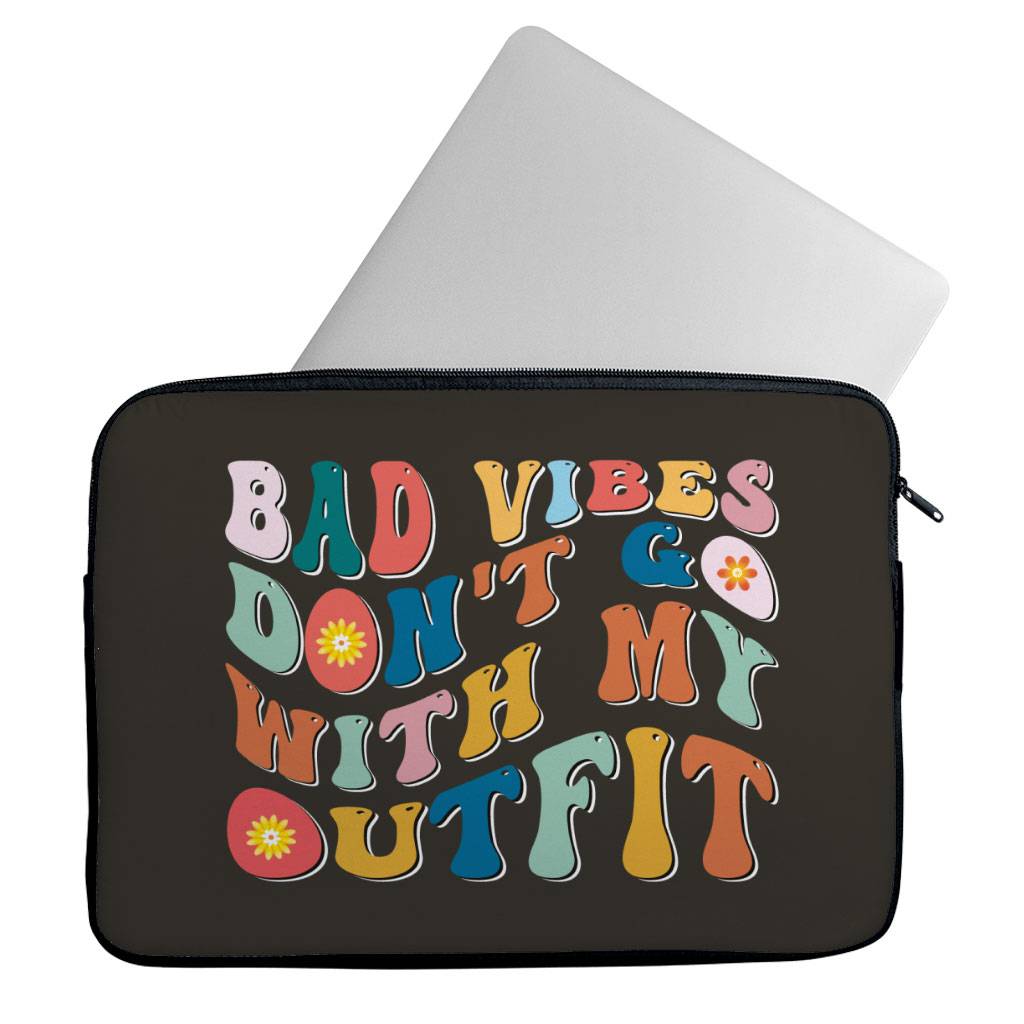 Bad Vibes MacBook Pro 16″ Sleeve – Cool Design Laptop Sleeve – Themed MacBook Sleeve Bad Vibes MacBook Pro 16