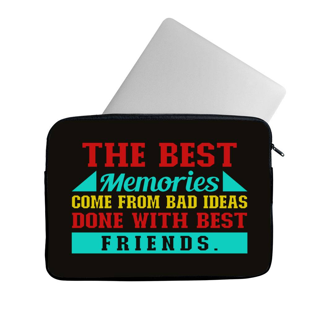 Best Friend Quotes MacBook Pro 14″ Sleeve – Funny Design Laptop Sleeve – Graphic MacBook Sleeve Best Friend Quotes MacBook Pro 14