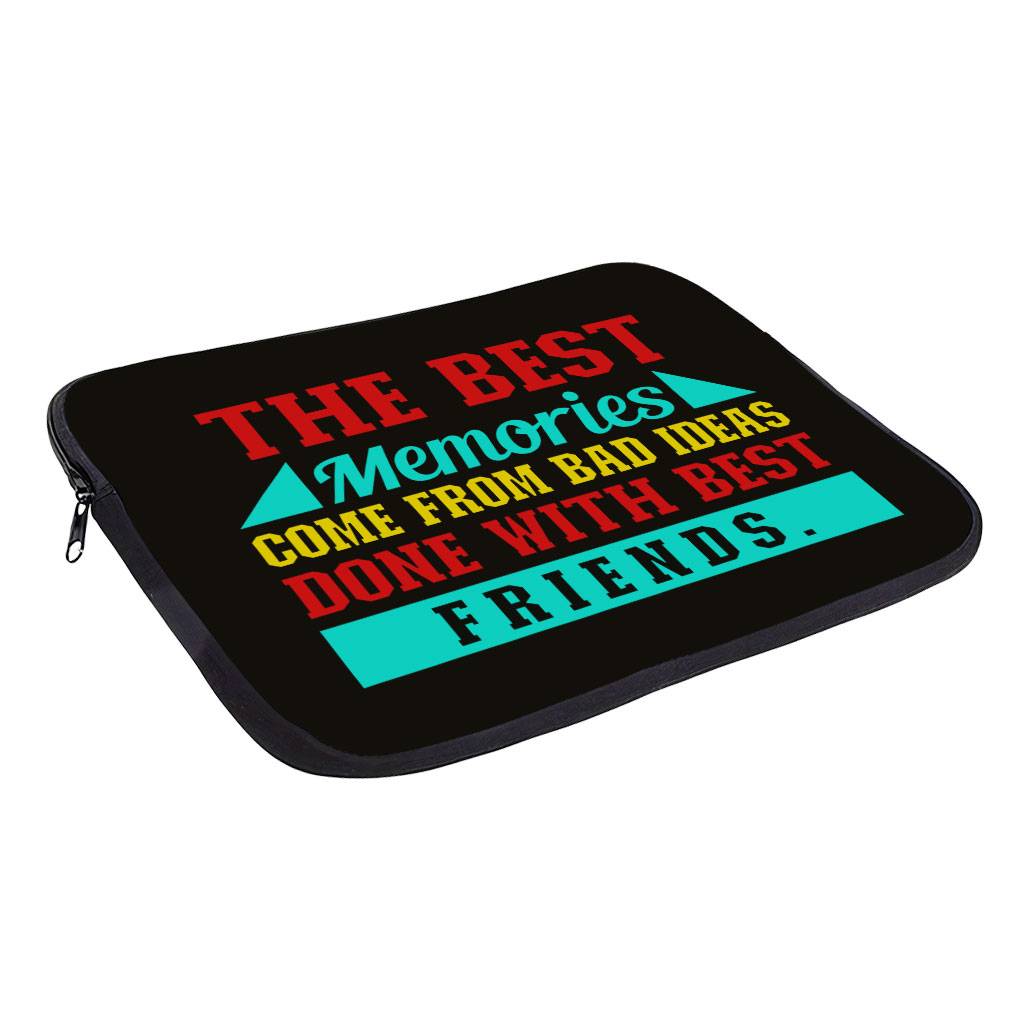 Best Friend Quotes MacBook Pro 14″ Sleeve – Funny Design Laptop Sleeve – Graphic MacBook Sleeve Best Friend Quotes MacBook Pro 14