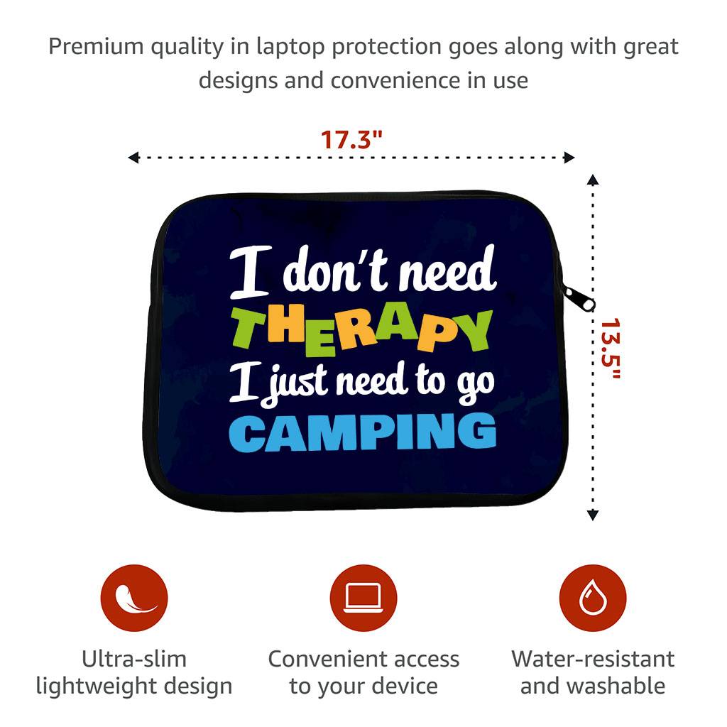 Camping HP 16″ Sleeve – Cool Laptop Sleeve – Graphic Laptop Sleeve with Zipper Camping HP 16