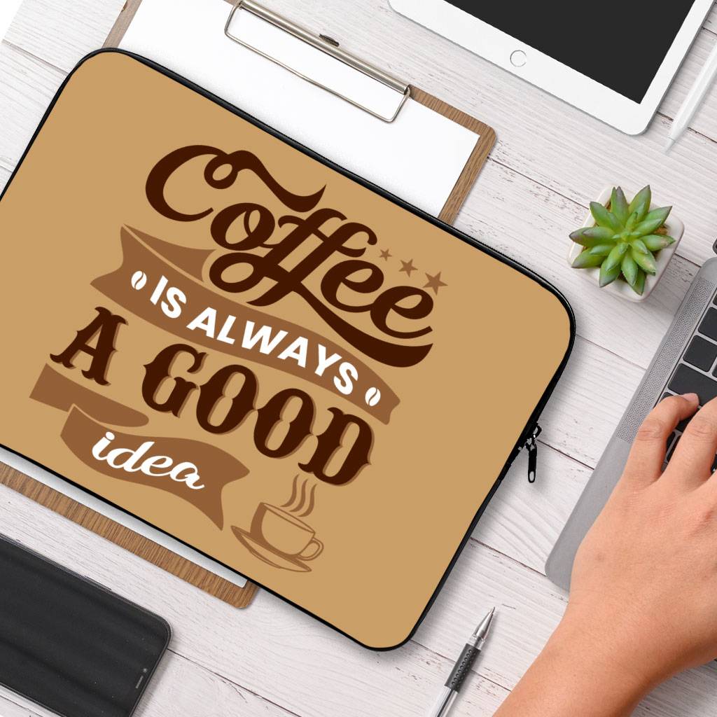 Coffee MacBook Air 14″ Sleeve – Creative Laptop Sleeve – Themed MacBook Sleeve Coffee MacBook Air 14