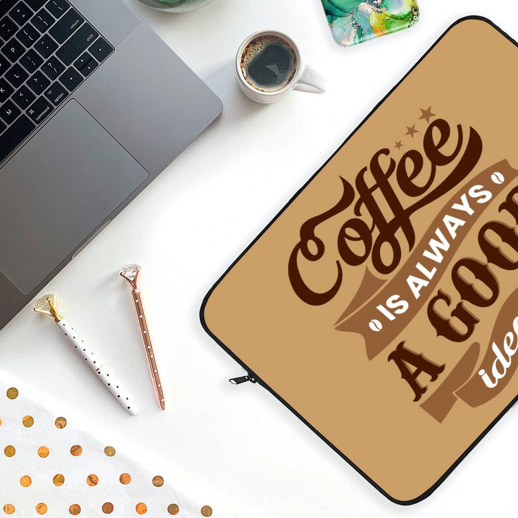Coffee MacBook Air 14″ Sleeve – Creative Laptop Sleeve – Themed MacBook Sleeve Coffee MacBook Air 14