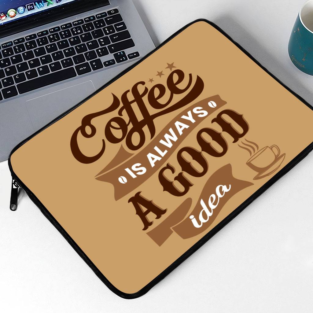 Coffee MacBook Pro 14″ Sleeve – Creative Laptop Sleeve – Themed MacBook Sleeve Coffee MacBook Pro 14