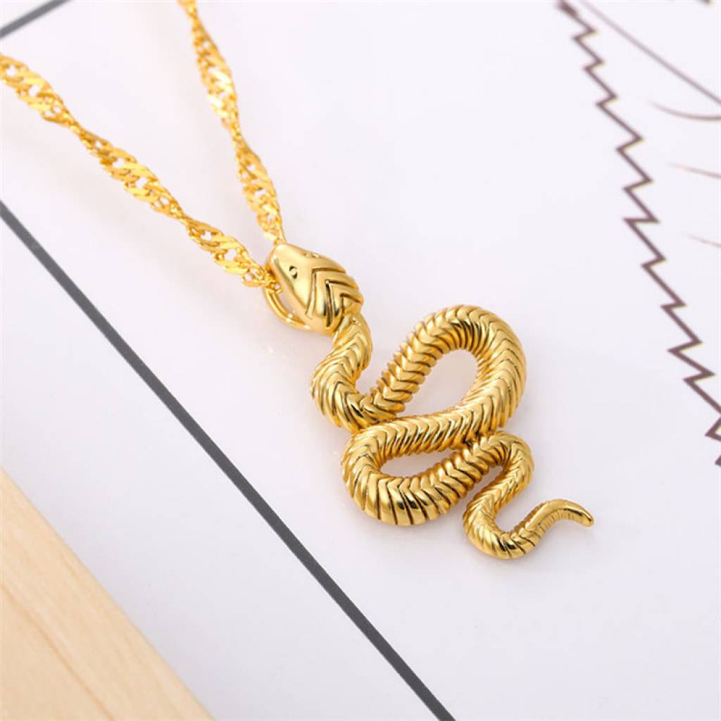 Snake Shaped Pendant Necklace Snake Shaped Pendant Necklace