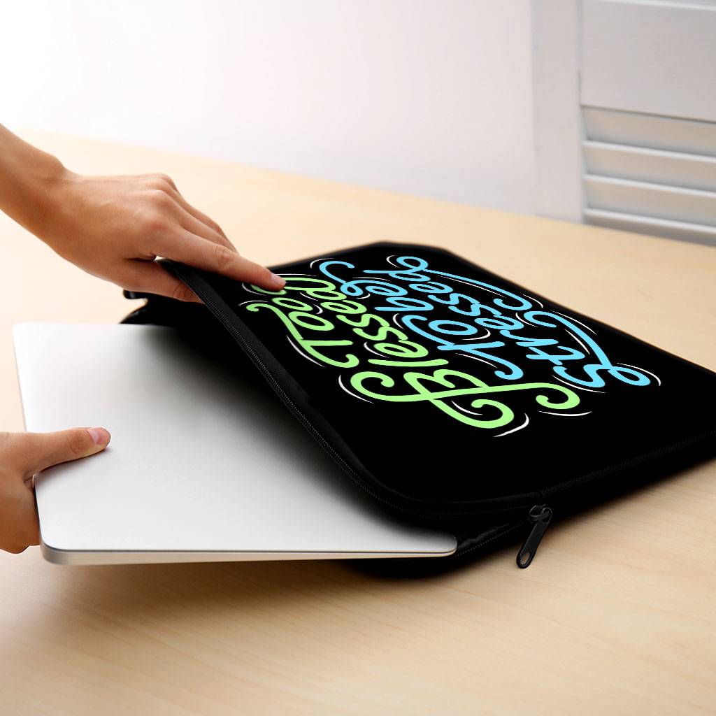 Too Blessed to Be Stressed MacBook Pro 14″ Sleeve – Funny Laptop Sleeve – Creative MacBook Sleeve Too Blessed to Be Stressed MacBook Pro 14