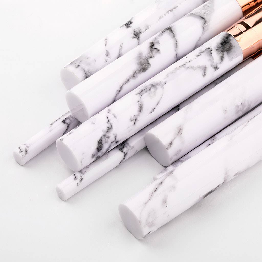 White Marble Makeup Brush Set White Marble Makeup Brush Set